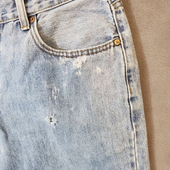 Levis Jeans Mens 32x30* Blue 550 Relaxed Straight American Light Wash Denim Jean - Picture 9 of 16